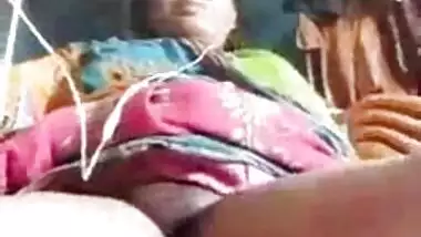 Horny Dehati wife displaying her naked pussy on live video call