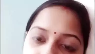 Indian beautiful married aunty in imo video call