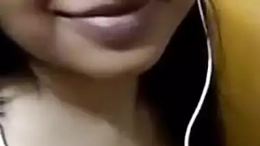 Shy Bangladeshi Girl Showing Big Boobs to Lover On Video Call