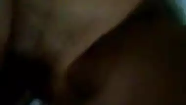 Horny girl mouth and pussy fucking in night