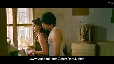 Desi Auntie seduced by young lover in the kitchen