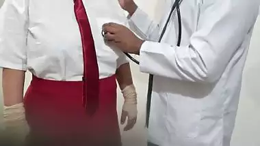Indian doctor using student in hospital