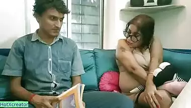 Desi unsatisfied teacher fuck own student do sex private tuition. XXX Hindi