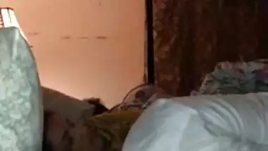 Paki couple at night BJ and boobs sucking