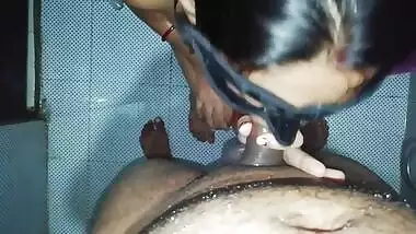 Indian Bhabhi - Sucking Dick In The Bathroom