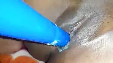 After breakup girlfriend fuck herself with pipe