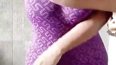 Beautiful desi girl showing her big boobs on selfie camera part-6