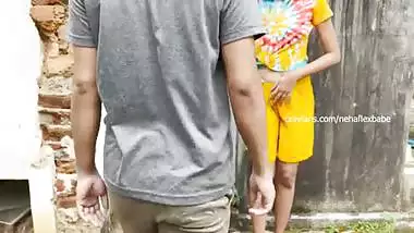 horny indian couple outdoor sex after clsses