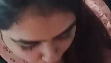 Punjabi Bhabhi sucking big dick of Devar