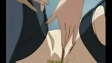 Anime lesbians rubbing and licking wet cunts