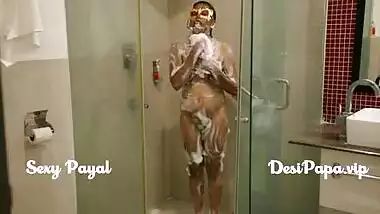 desi south indian girl young bhabhi Payal in bathroom taking shower and masturbation