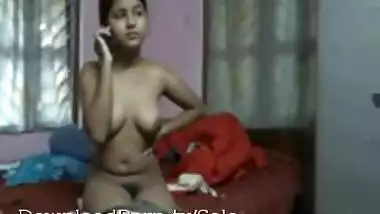 Indian teen masturbating on webcam