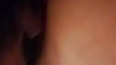 Indian Guy eats White Brunette Slut