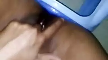 Carnal Indian slut excellently works fingers masturbating XXX hole
