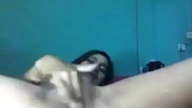 Being ready to masturbate Desi girl strips and exposes XXX twat