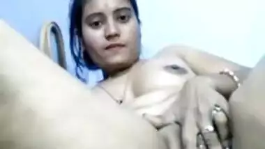 Desi exposes XXX pussy and masturbates it shoving fingers inside sex hole