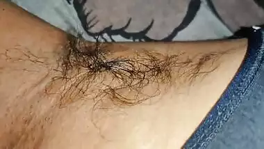 she really enjoyed licking her hairy armpits