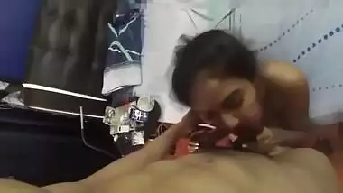 Boner makes the small-tittied Desi girlfriend moan after XXX sucking