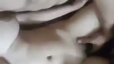 Punjabi sex video of a college couple fucking in bed