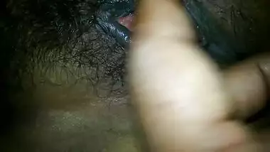 Fingering her Wet Hairy Pussy