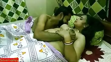 Indian hot xxx Innocent Bhabhi 2nd time sex with husband friend!! Please don't cum inside!