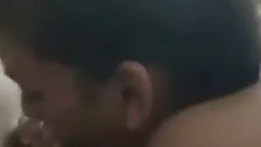 Cute bhabhi sucking penis and rides hard with condom on