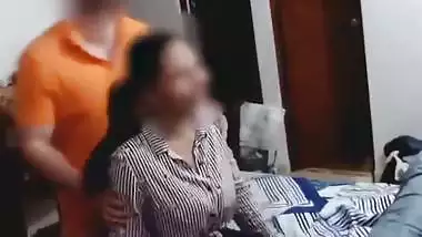 A working girl cheats on her lover and fucks her friend