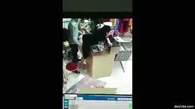 Boss Fucking young aunty in the Shop