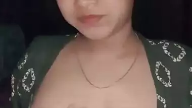 Sexy Bodo girl teasing with boobs show