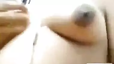 College girl with firm boobs video call