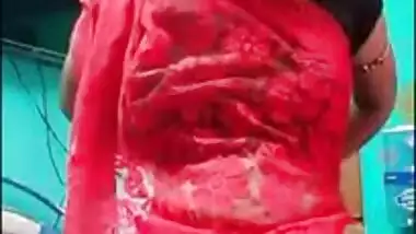 Minu Roy Red Saree Transparent Navel and Back, Married, Bigo ID inside Video