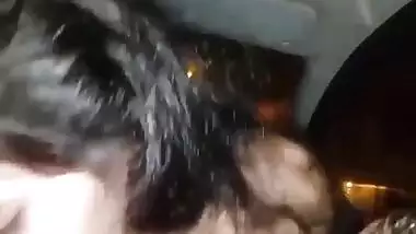 Gorgeous girlfriendâ€™s Indian car sex with her boyfriend