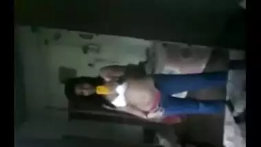 Desi girl taking selfie video of her toned body