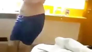 Indian booby sister stripping & teasing brother