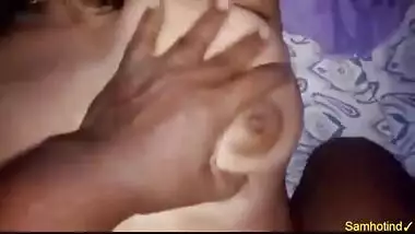 Desi wife handjob with hubby play with wife's boobs and pussy