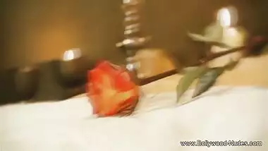 Dirty Indian girl massages her body while taking bath
