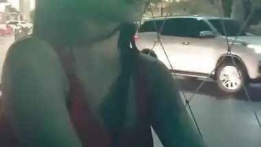 Desi big boobs beautiful babe in local transport