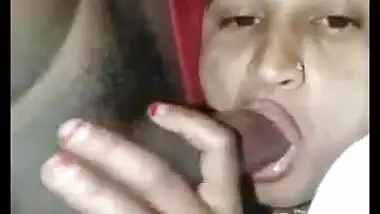 Sexy and cute desi wife sucking cock