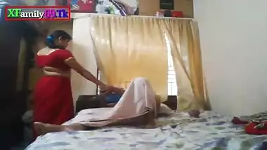 Mature desi Indian couple exposed while fucking hard in bedroom