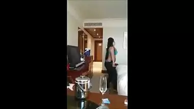 Hot Amateur Indians Dancing in a Hotel Room