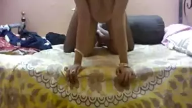 Sweet couple doing hard sex at home