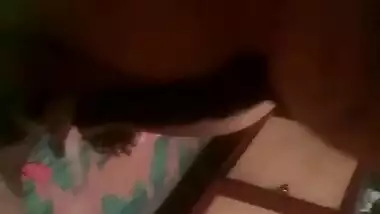 Village Bhabhi giving blowjob and cum on boobs