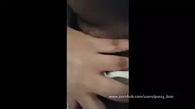 Horny NRI girl smokes and masterbates for Pornhub