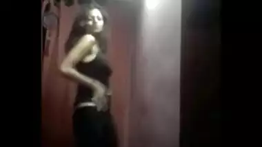 Busty Indian Teen Stripping