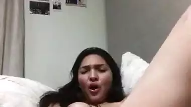Cute girl fucking pussy dildo