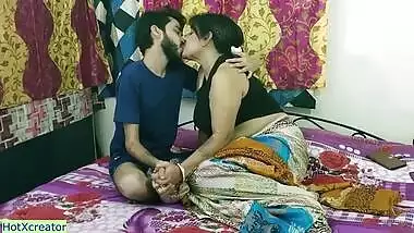 Lustful dude comforts his new Desi stepmom and fucks her XXX pussy