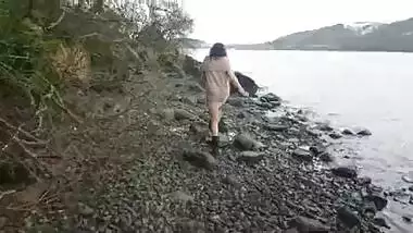 Shameless indian hottie has risky sex in public by the lake while strangers watch desi chudai POV Indian