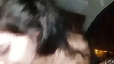 Pretty girlfriends Indian car sex with her lover