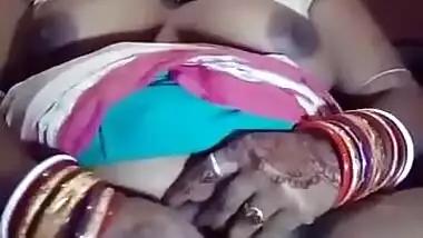 Horny Bhabhi Masturbating With Brinjal