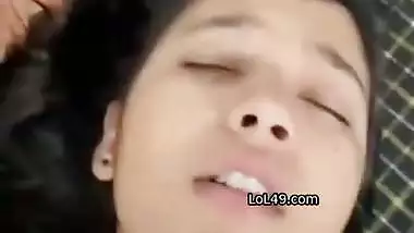 Romance in car and fucking in bedroom by newly wed couple